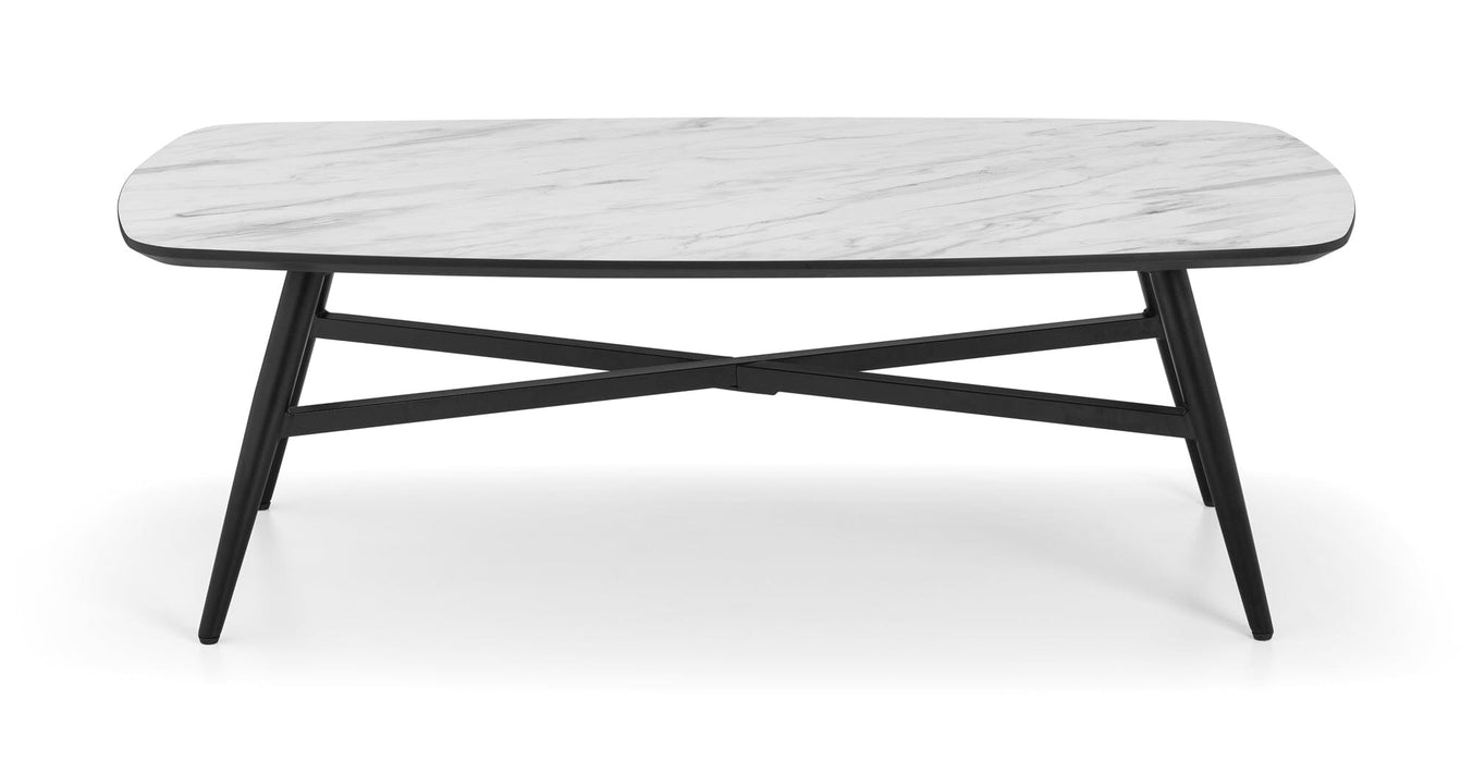 Caruso Marble Effect Coffee Table Coffee Table Julian Bowen V2 