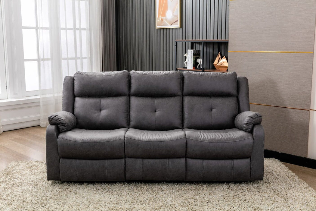 Casey Fabric 3 Seater Recliner Sofa - Grey supplier 175 