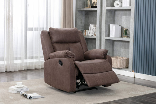 Casey Fabric Reclining Chair - Brown supplier 175 