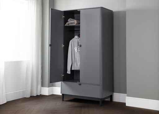 Chloe 2 Door 1 Drawer Wardrobe Wardrobe Julian Bowen V2 