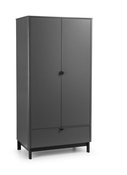 Chloe 2 Door 1 Drawer Wardrobe Wardrobe Julian Bowen V2 