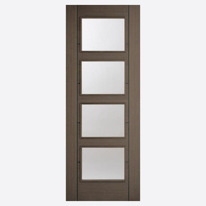 Chocolate Grey Vancouver Glazed 4L Internal Doors Home Centre Direct 