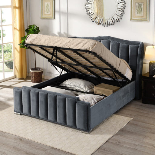 Clare Grey Gaslift Bed Bed GIE 