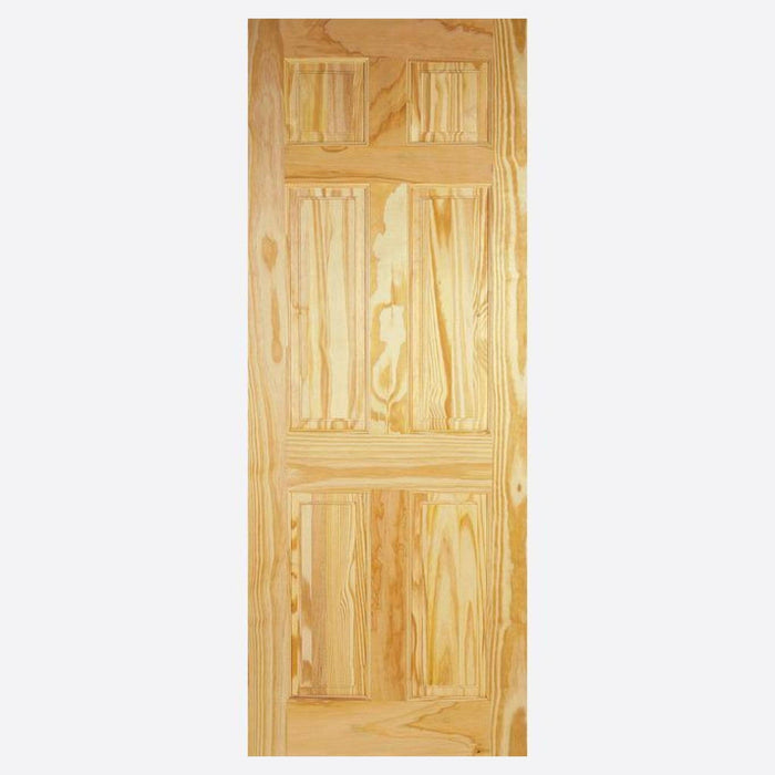 Clear Pine 6 Panel Door Internal Doors Home Centre Direct 