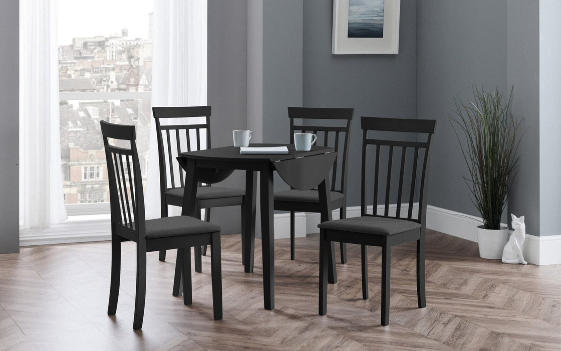 Coast Black Dining Chair Dining Chairs Julian Bowen V2 