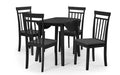 Coast Black Dropleaf Table Dining Tables Julian Bowen V2 