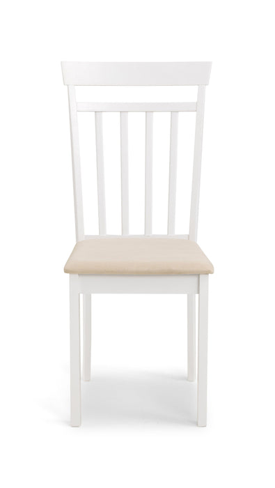 Coast White Dining Chair Dining Chairs Julian Bowen V2 