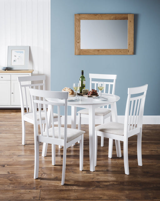 Coast White Dining Chair Dining Chairs Julian Bowen V2 