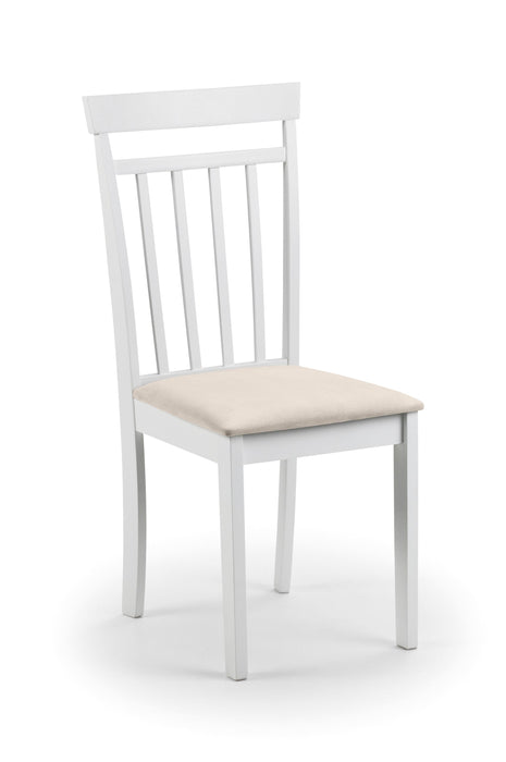 Coast White Dining Chair Dining Chairs Julian Bowen V2 