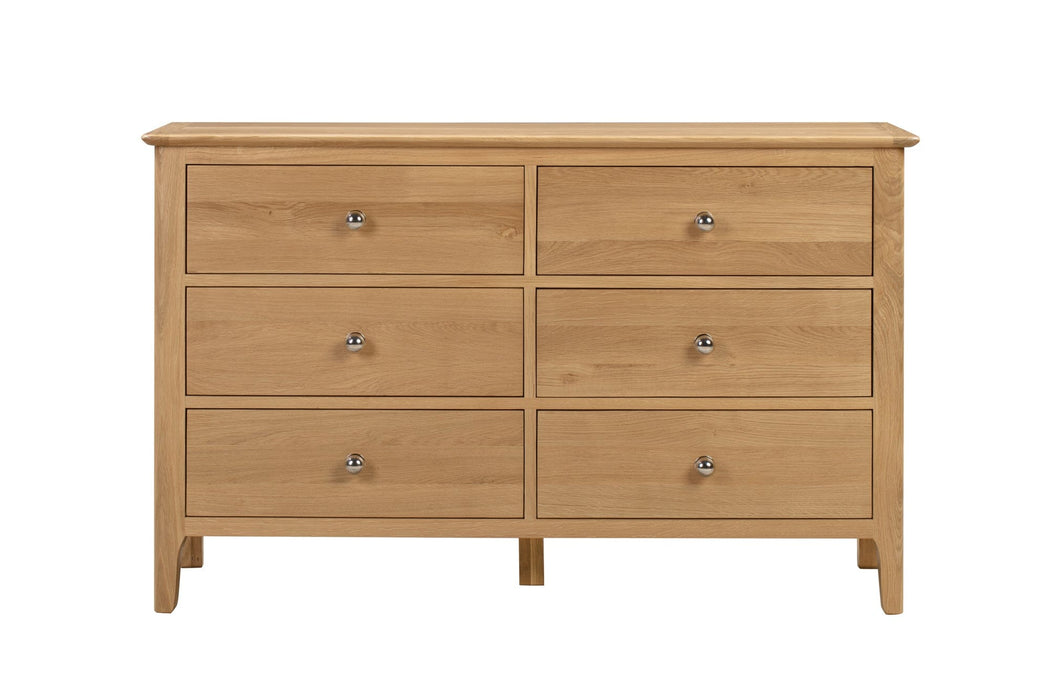 Cotswold 6 Drawer Wide Chest Chest of Drawers Julian Bowen V2 