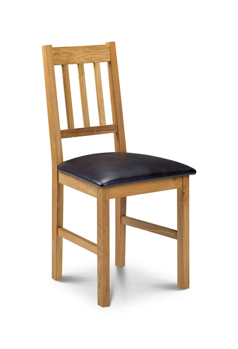 Coxmoor Oak Dining Chair (2 Per Box) Dining Chairs Julian Bowen V2 