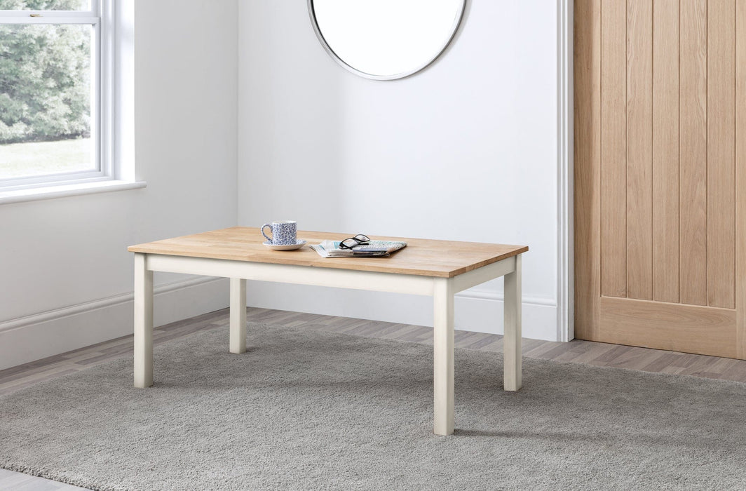 Coxmoor Coffee Table - White & Oak Coffee Table Julian Bowen V2 