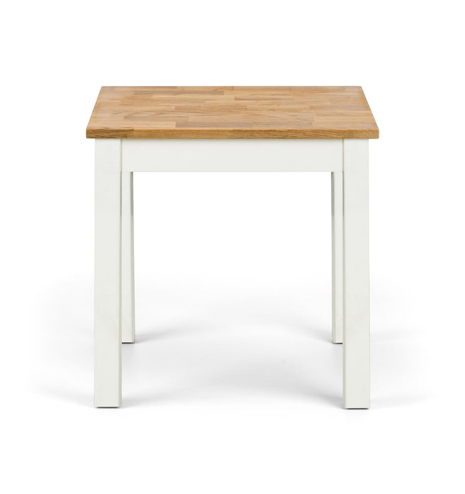 Coxmoor Lamp Table - White & Oak Side Table Julian Bowen V2 