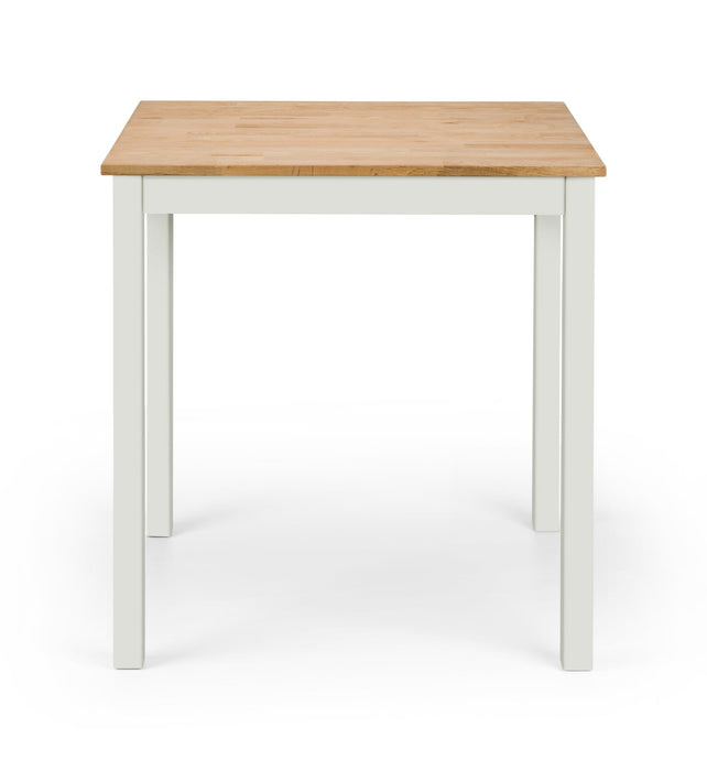 Coxmoor Square Dining Table 75Cm - White & Oak Dining Tables Julian Bowen V2 