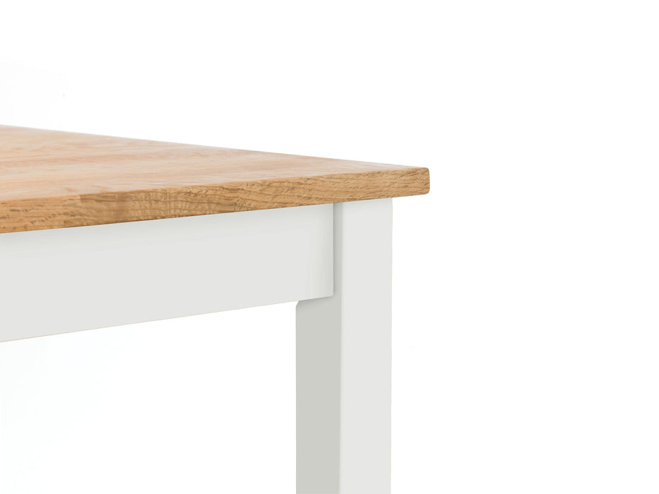 Coxmoor Square Dining Table 75Cm - White & Oak Dining Tables Julian Bowen V2 