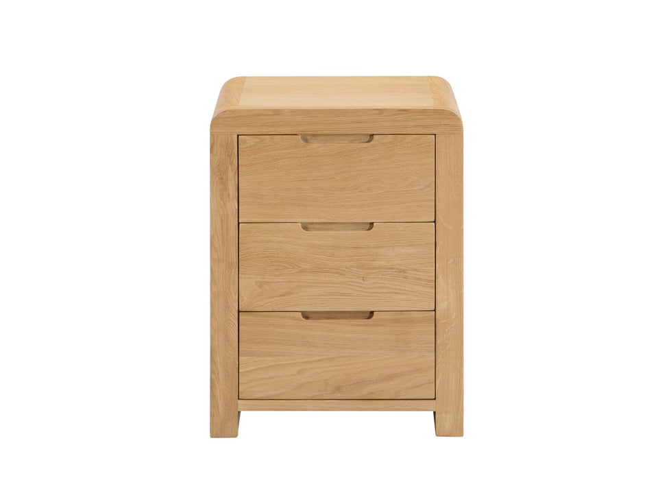 Curve 3 Drawer Bedside Bedside Tables Julian Bowen V2 