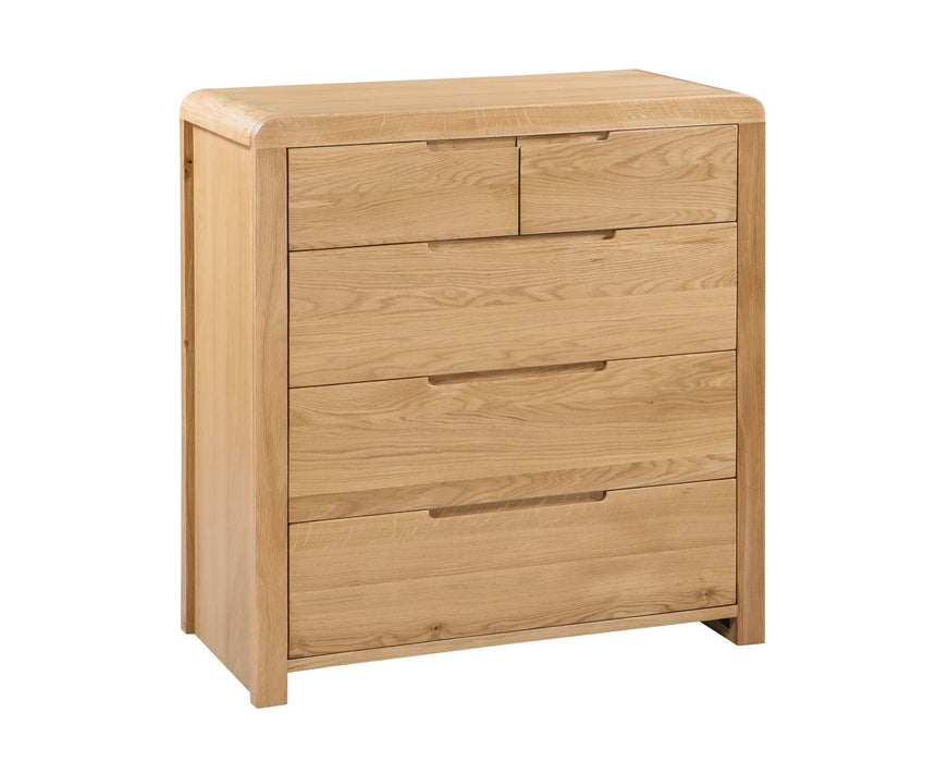 Curve 3+2 Drawer Chest Chest of Drawers Julian Bowen V2 