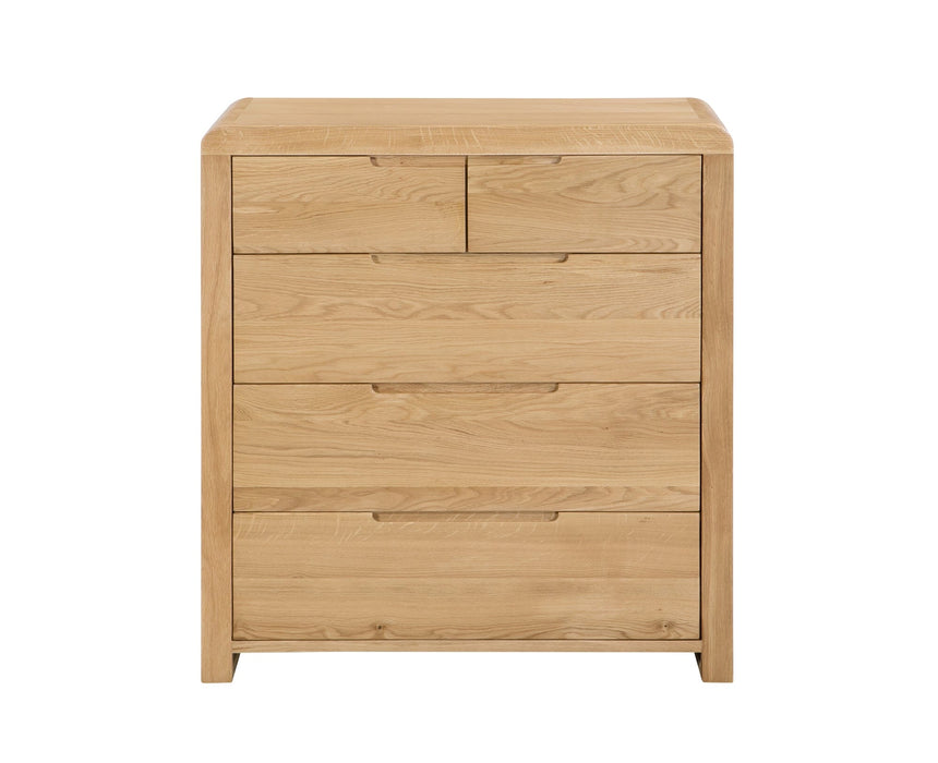 Curve 3+2 Drawer Chest Chest of Drawers Julian Bowen V2 