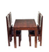 Toko Dark Mango 4 Ft Dining Set Magno Wooden Chairs Toko IHv2 