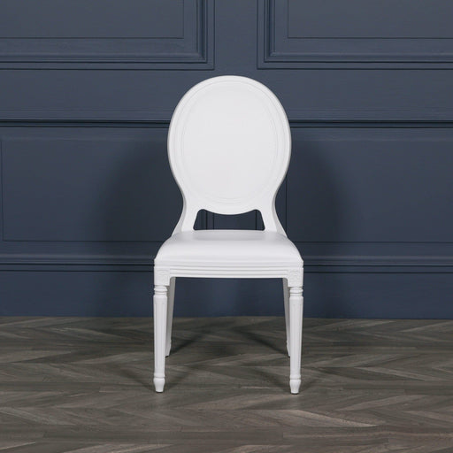 White Louis Chair Accent Chair Maison Repro 