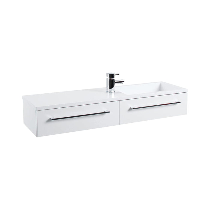 Dias Wall Hung Gloss White Drawer Unit & Basin Bathroom Furniture Vendor 116 