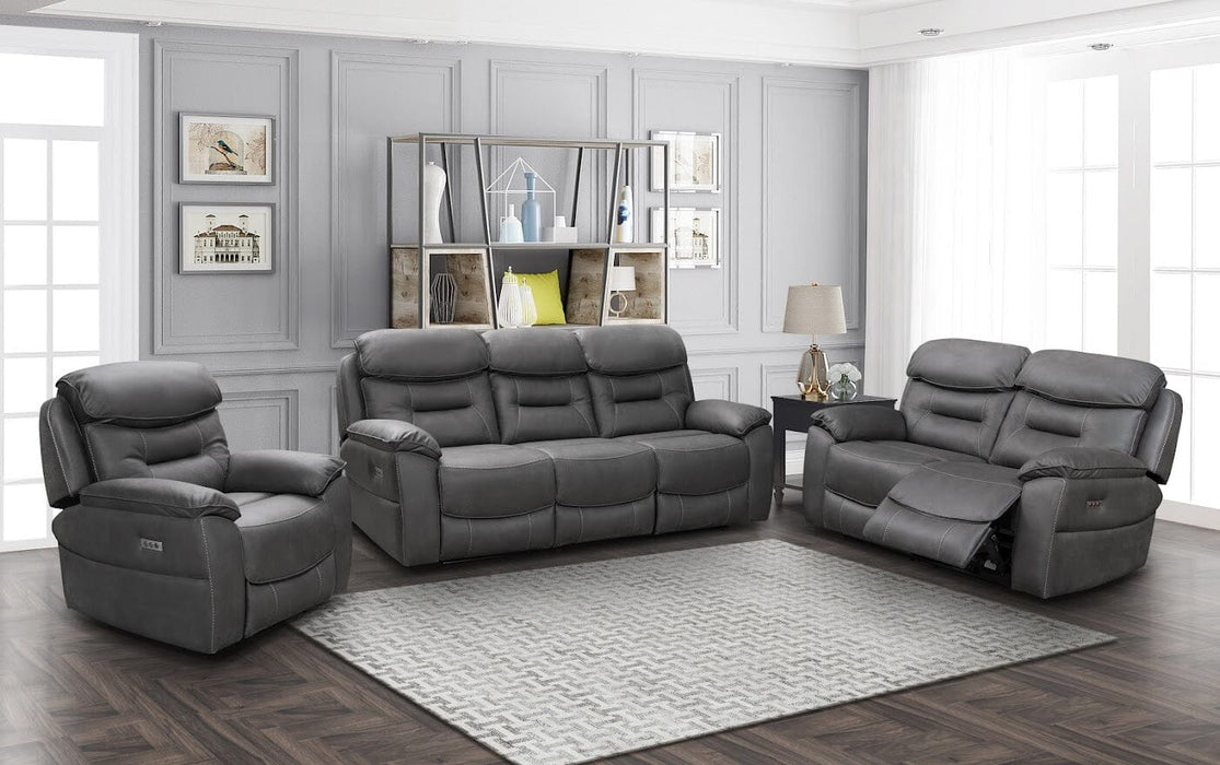 Leroy Fabric Electric 2 Seater Recliner - Grey supplier 175 