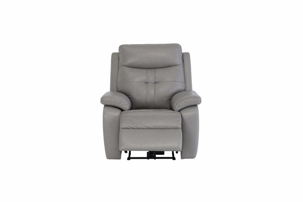 DUBLIN LEATHER ELECTRIC RECLINER - GREY Recliner supplier 120 