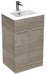 Duet 500mm 2 Door Floor Standing Unit Grey Ash Supplier 141 