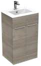 Duet 500mm 2 Door Floor Standing Unit Grey Ash Supplier 141 