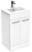 Duet 500mm 2 Door Floor Standing Unit White Supplier 141 