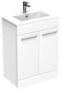 Duet 600mm 2 Door Floor Standing Unit White Supplier 141 