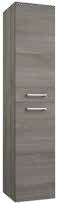 Duet 2 Door Tall Boy Unit Wall Hung Grey Ash Supplier 141 