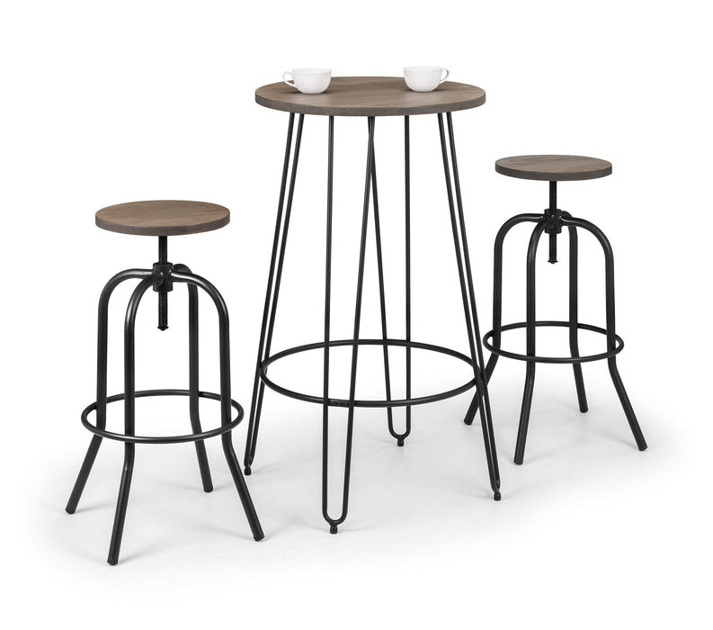 Dalston Round Bar Table (2 Per Box) Bar Table Julian Bowen V2 