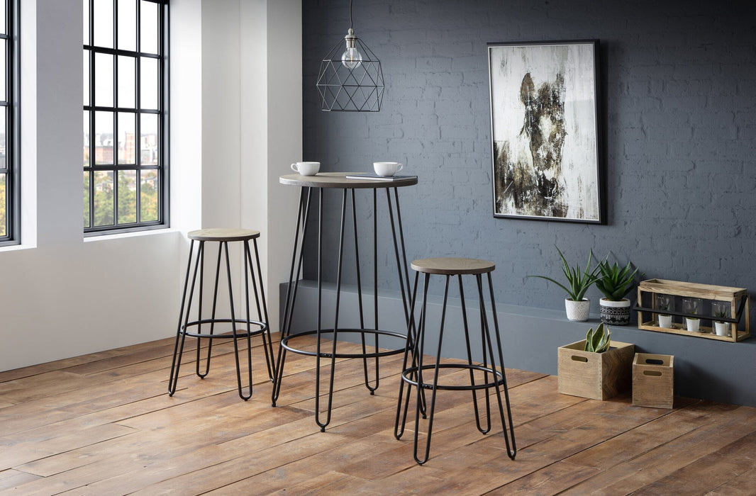 Dalston Round Bar Stool (2 Per Box) Bar Stools Julian Bowen V2 