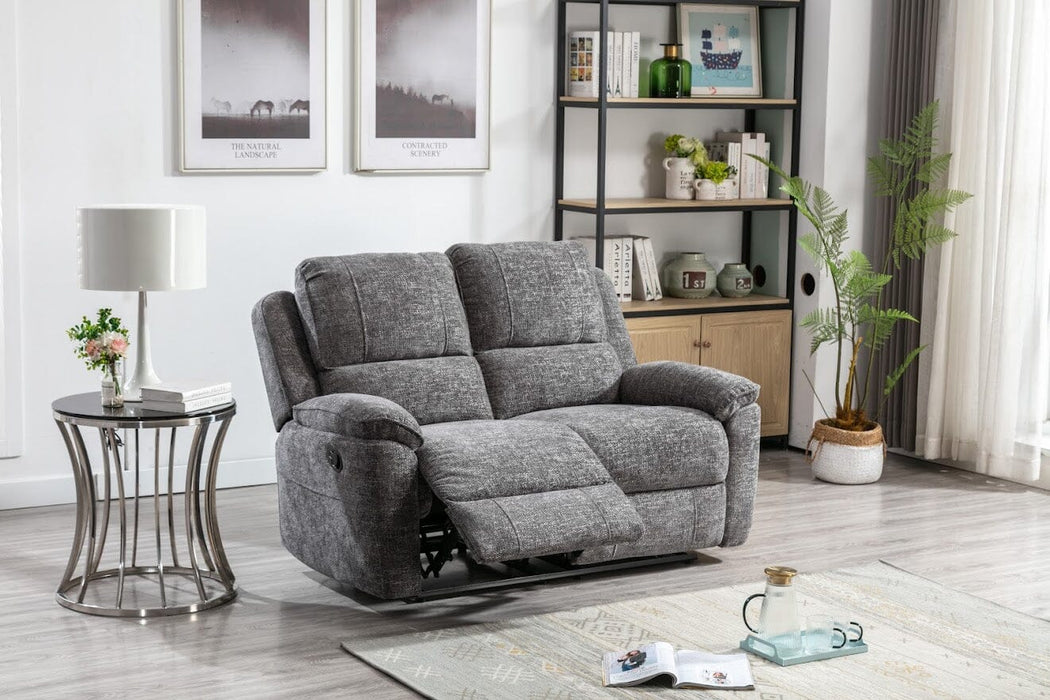 Dante Slate Chenille 2 Seater Reclining Sofa Sofas supplier 175 