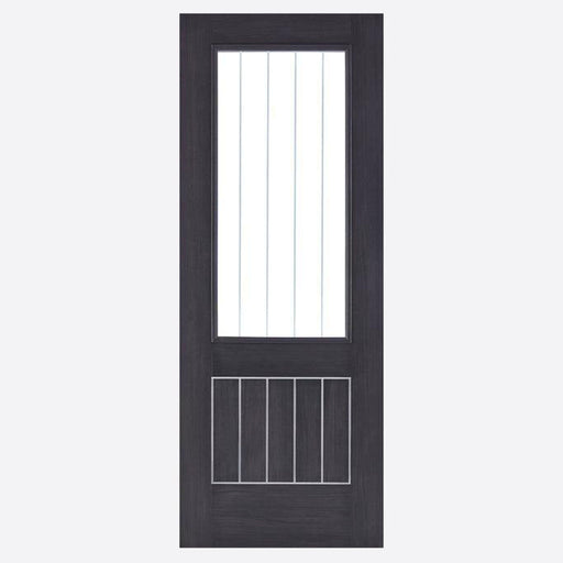 Dark Grey Laminated Mexicano Glazed Internal Doors Home Centre Direct 