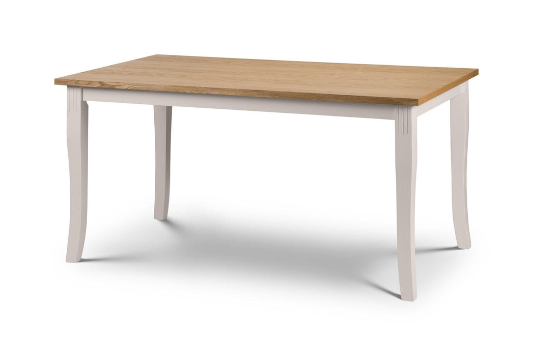 Davenport Oak/Elephant Grey Dining Table Dining Tables Julian Bowen V2 