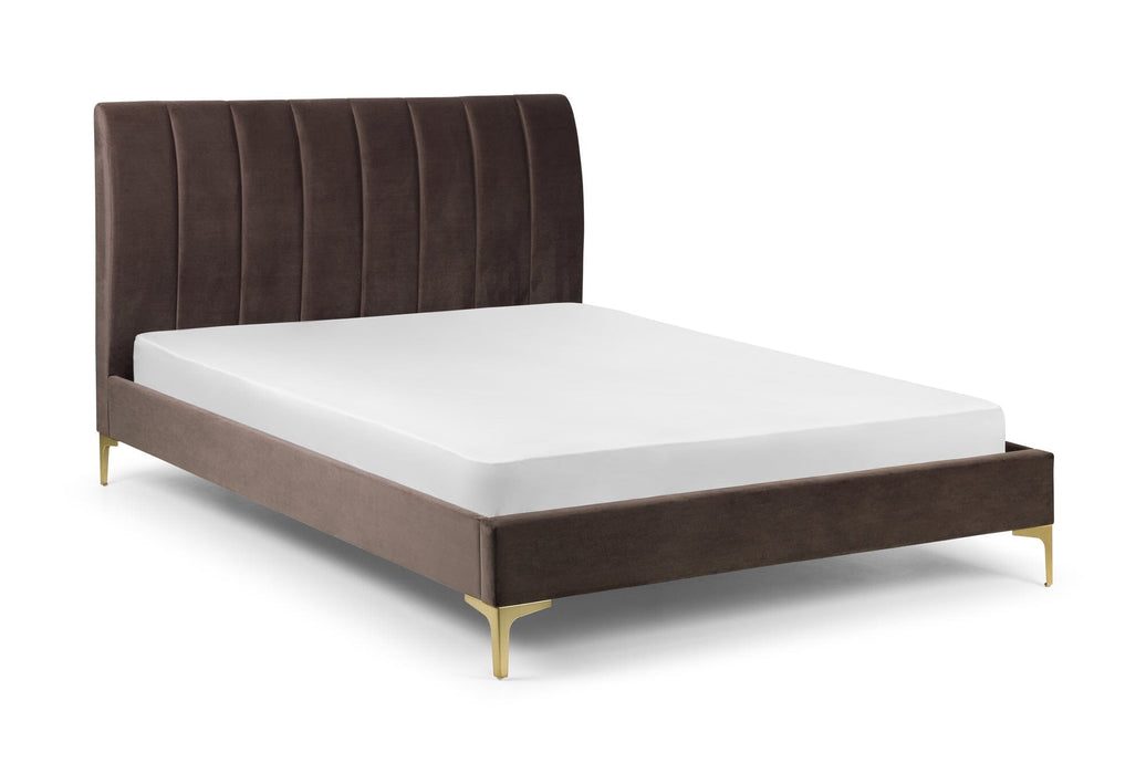 Deco Scalloped Velvet Bed Frame 135Cm Bed Frames Julian Bowen V2 