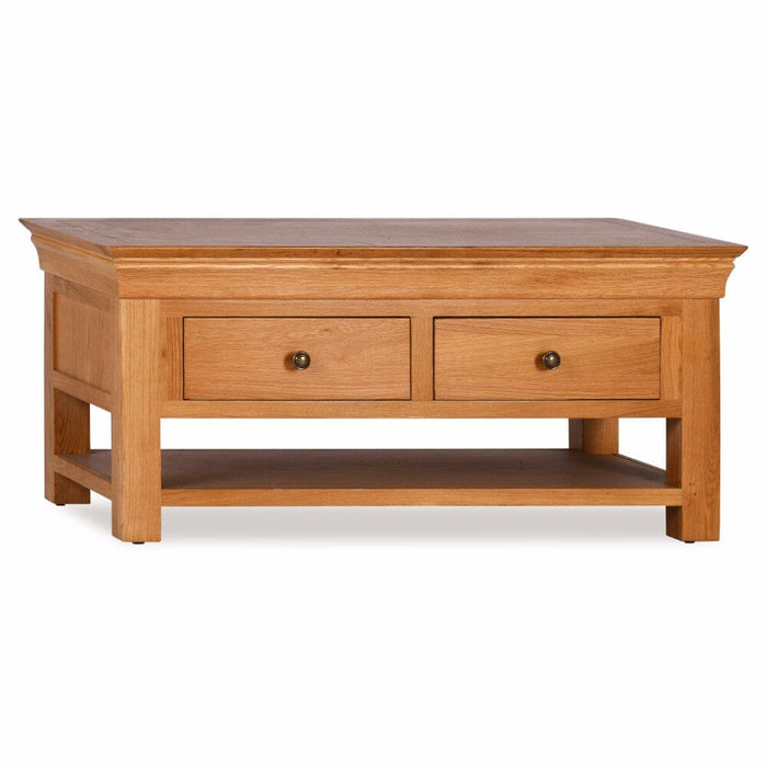 Delta Oak 2 Drawer Coffee Table Coffee Table Gannon 