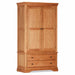 Delta Oak Double Wardrobe with Drawers Wardrobe Gannon 