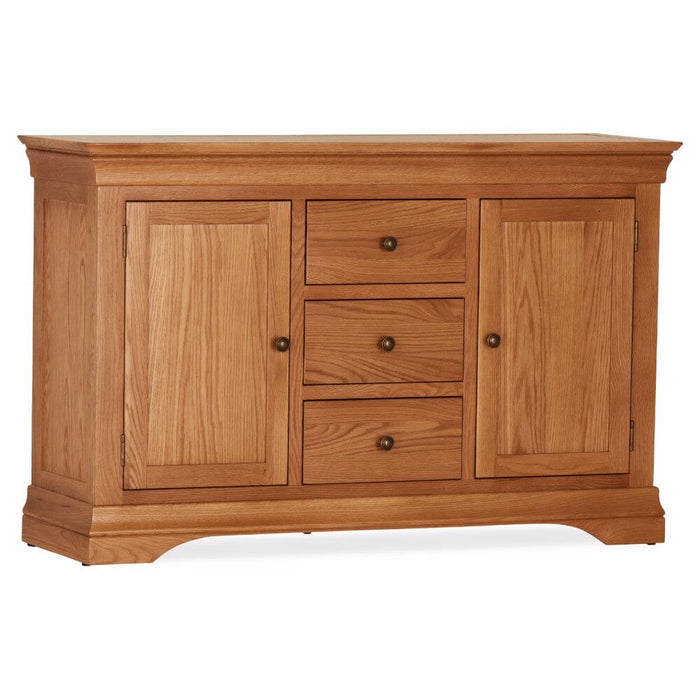 Delta Oak 2 Door 3 Drawer Sideboard Sideboard Gannon 