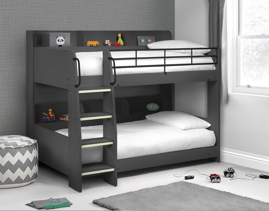 Domino Bunk Anthracite Bunk Beds Julian Bowen V2 