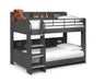 Domino Bunk Anthracite Bunk Beds Julian Bowen V2 