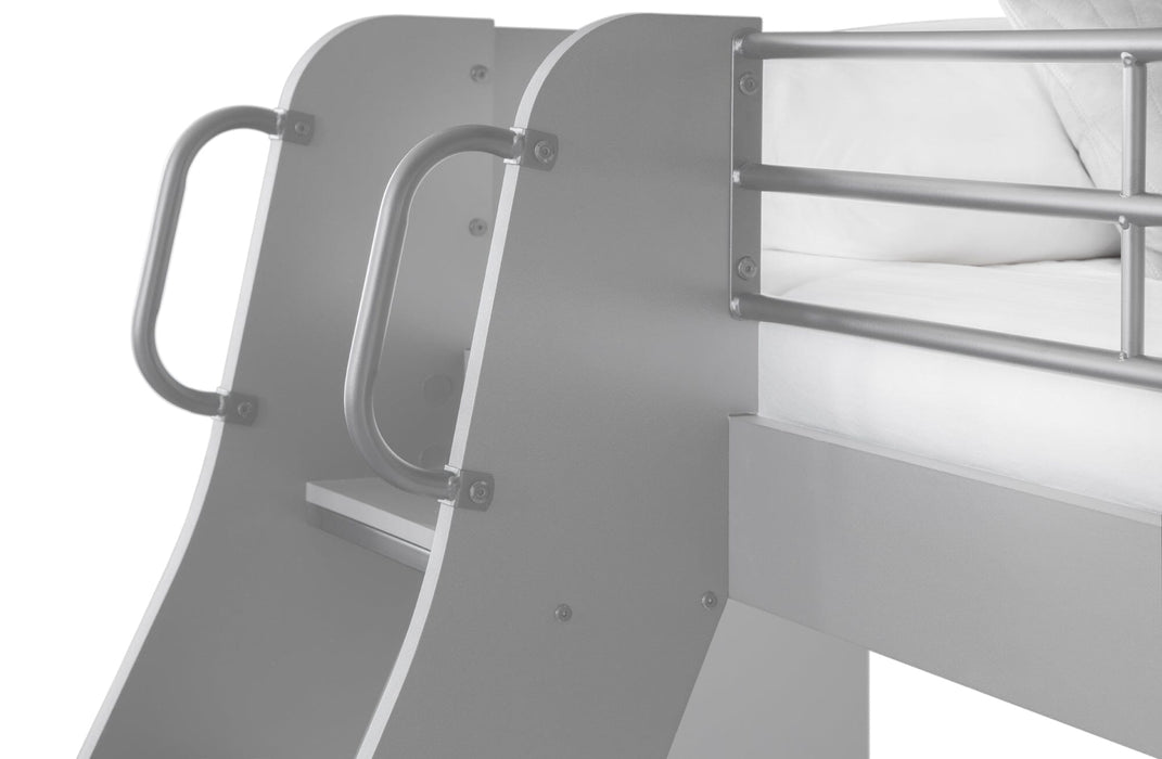 Domino Triple Sleeper Light Grey Bunk Beds Julian Bowen V2 