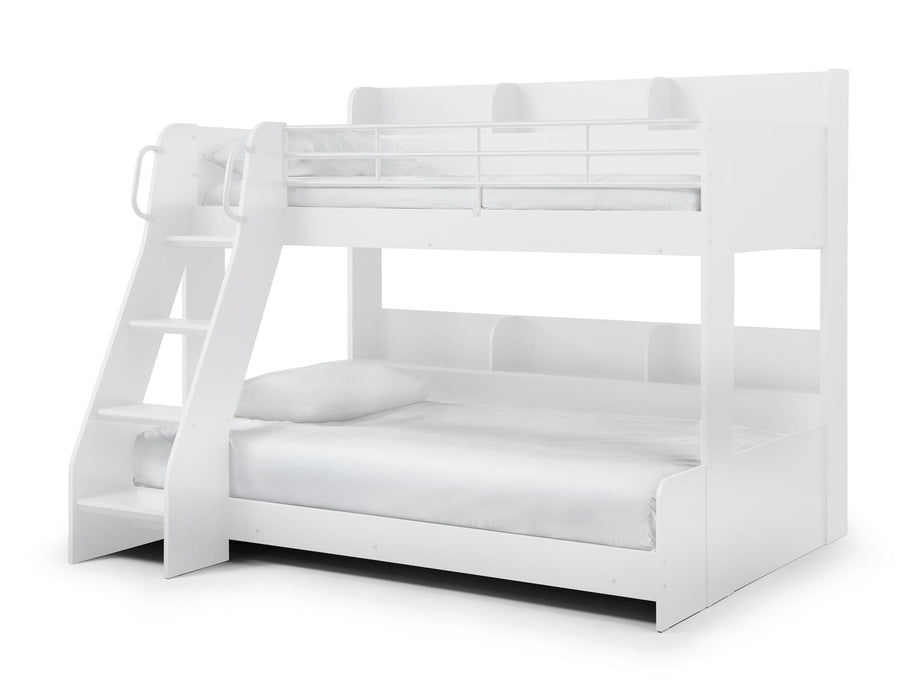 Domino Triple Sleeper White Bunk Beds Julian Bowen V2 