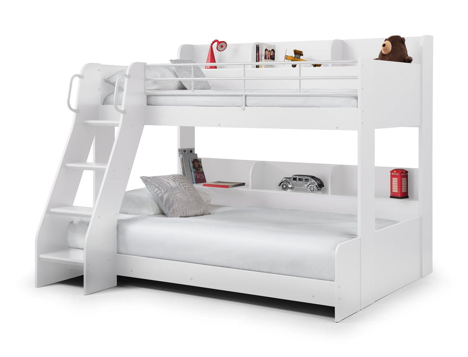 Domino Triple Sleeper White Bunk Beds Julian Bowen V2 