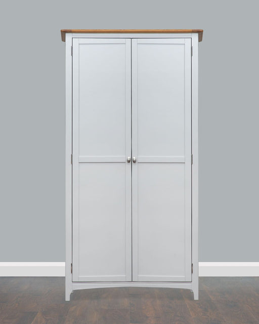 Lagan Grey & Oak Double Robe Wardrobes HB 