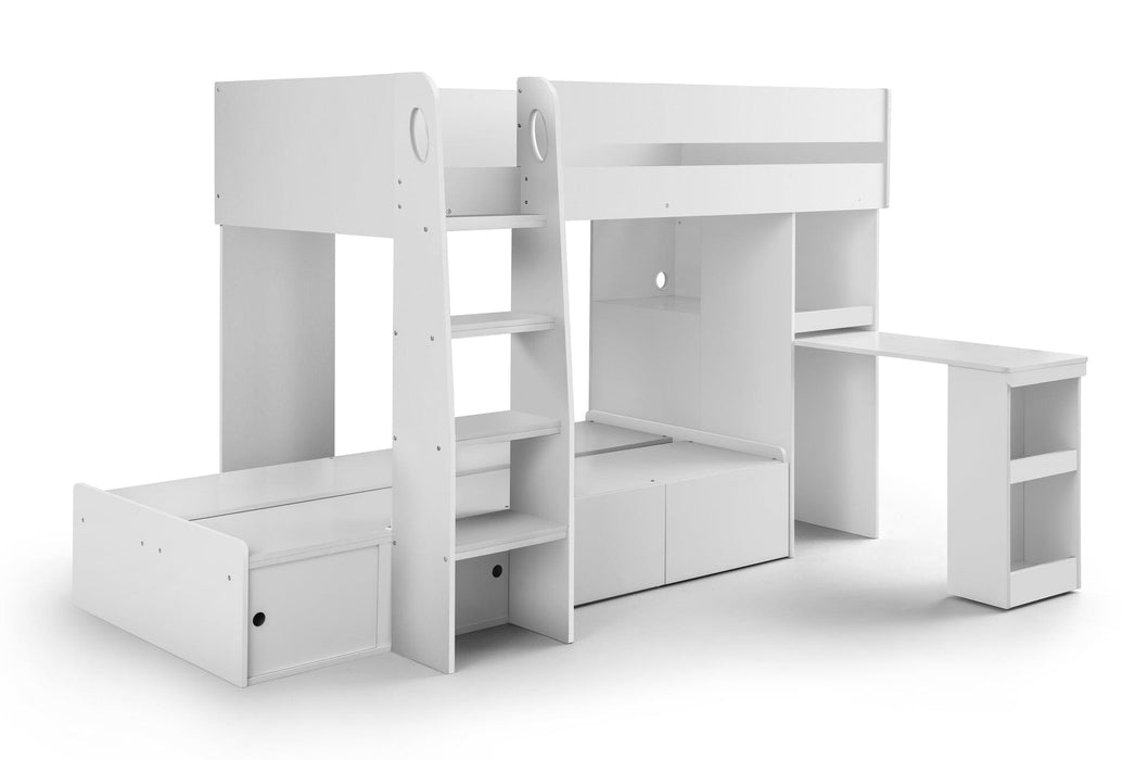 Eclipse Bunk Bed - White Bunk Beds Julian Bowen V2 