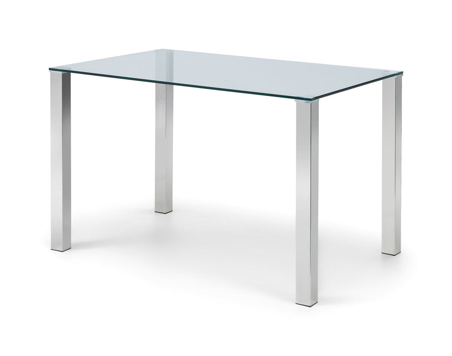 Enzo Glass Top Dining Table Dining Tables Julian Bowen V2 