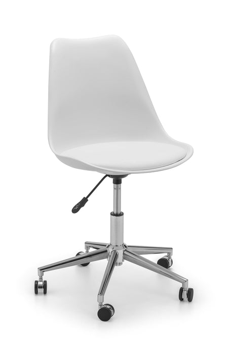 Erika Office Chair - White/Chrome Office Chair Julian Bowen V2 